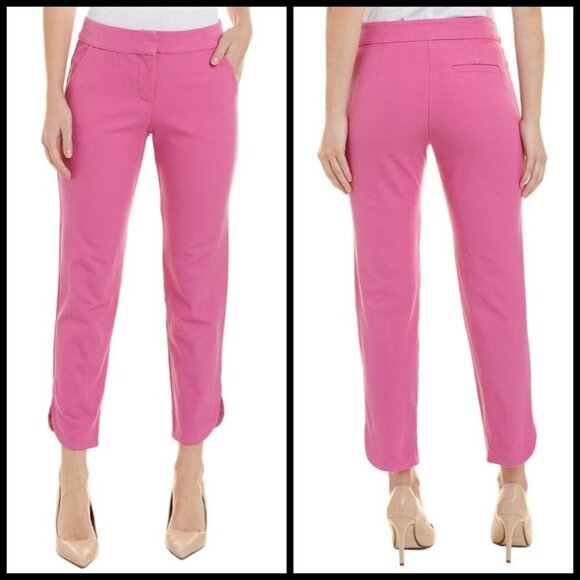 💕TRINA TURK💕 Sprout Cropped Tulip Pants ~ Pink - Picture 2 of 8